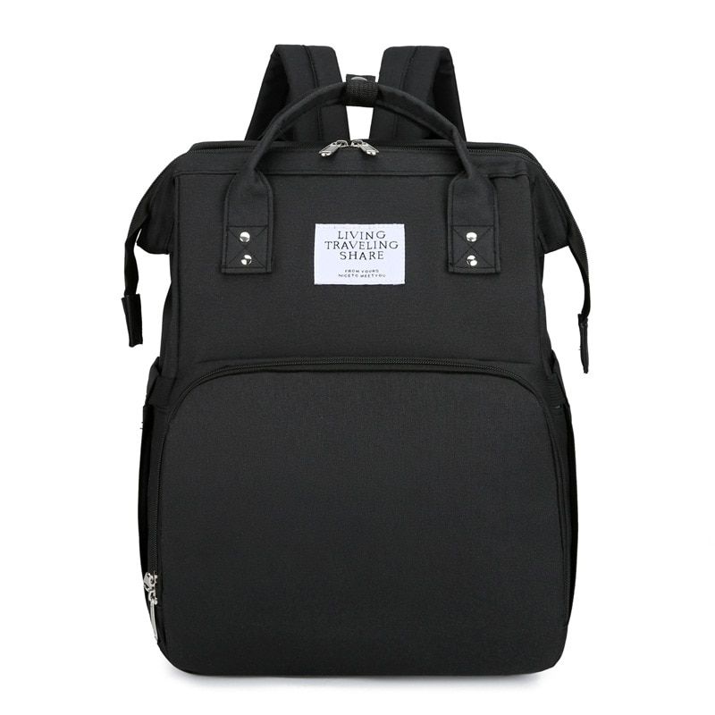 Upgrade Portable Baby Crib USB Mommy Bag for Stroller Bag for Mom and Baby Diaper Bag Maternity Packages Backpack for Mom Dad