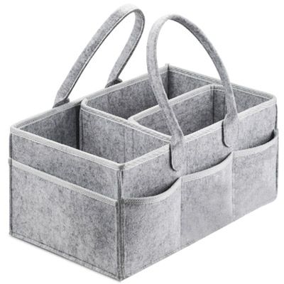 Baby Diaper Caddy Organizer Portable Holder Bag For Car Changing Table Newborn Diaper Nappy Bags Felt Foldable Storage Bag Bins
