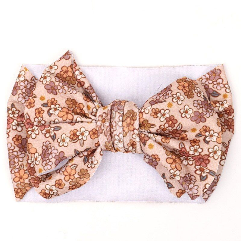 Big Bow Baby Headband Cute Floral Baby Girl Headbands Soft Elastic Newborn Turban Toddler Kids Headwear Baby Hair Accessories