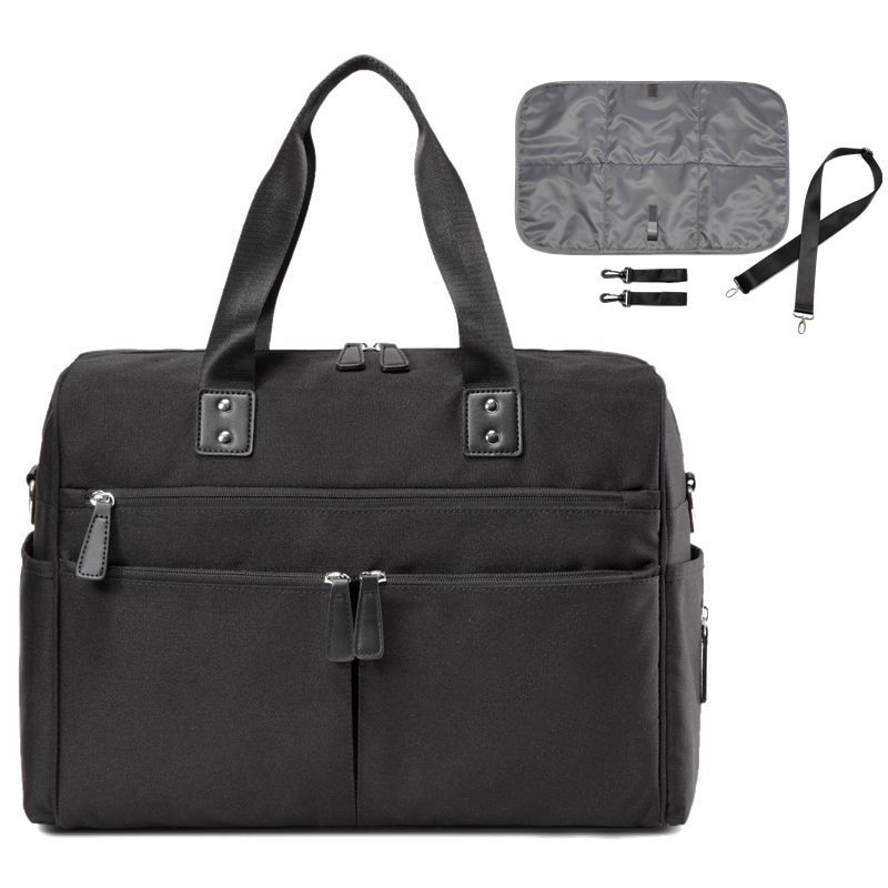 Large Diaper Bag Stroller Organizer Tote Stylish For Mom and Dad Convertible Travel Baby Bag +Changing Pad+Stroller Straps