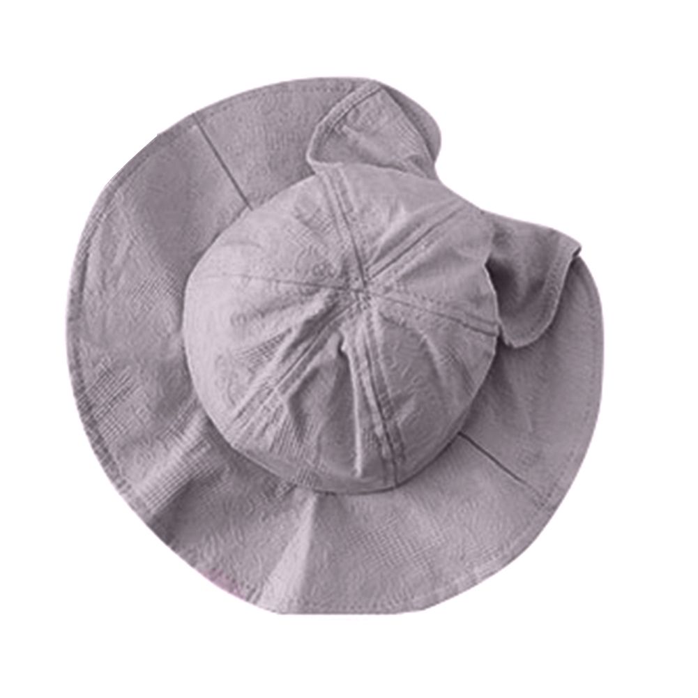 Summer Travel Outdoor Children Baby Girl Wide Brim Sun Hat Bowknot Bucket Cap