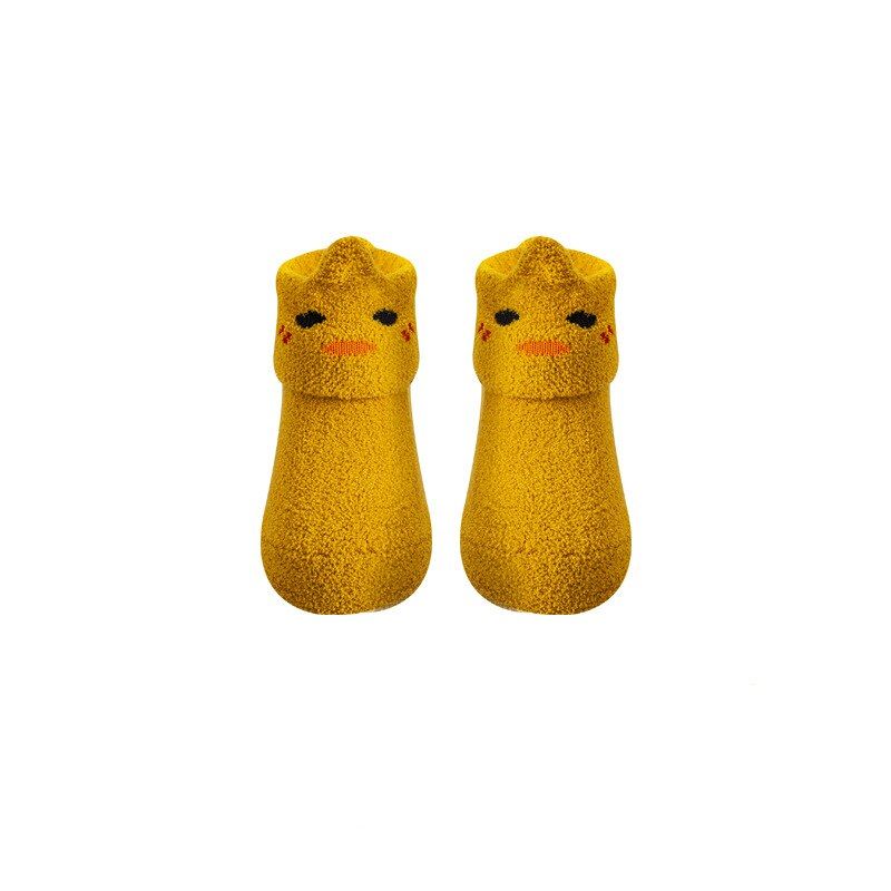 Autumn Winter Thick Soft Baby Girls Socks Coral Fleece Newborn Baby Socks Infant Baby Boy Socks Warm Slip-resistant Floor Socks