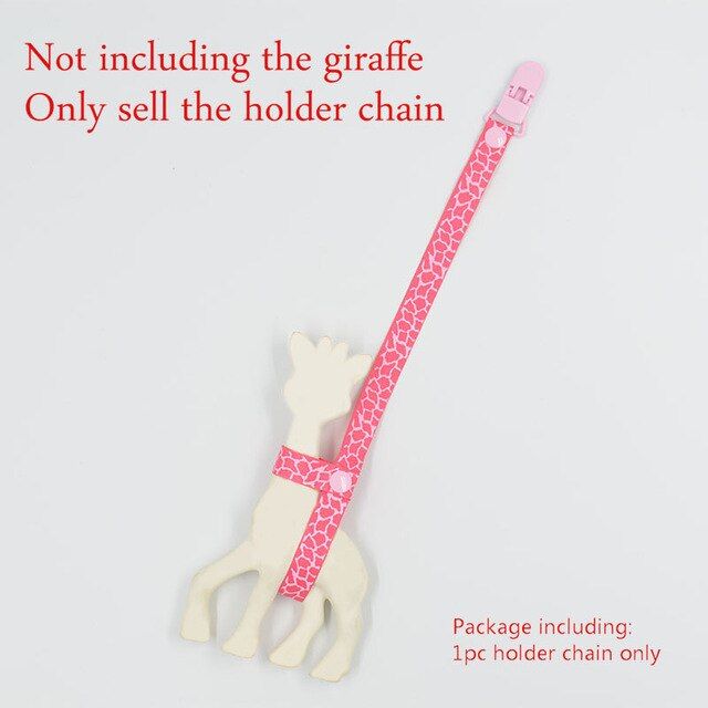 35CM BABY Giraffe holder chain clip teehter holder anti lost teether clip chain pacifier clip for pacifier G0048
