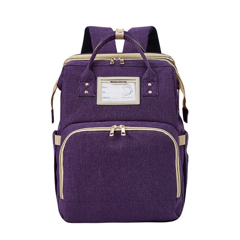 Newest Best USB Foldable Diaper Bag Bed Waterproof Oxford cloth Backpack Portable Baby Bed Mommy Bag Foldable Infant Sleep Nest