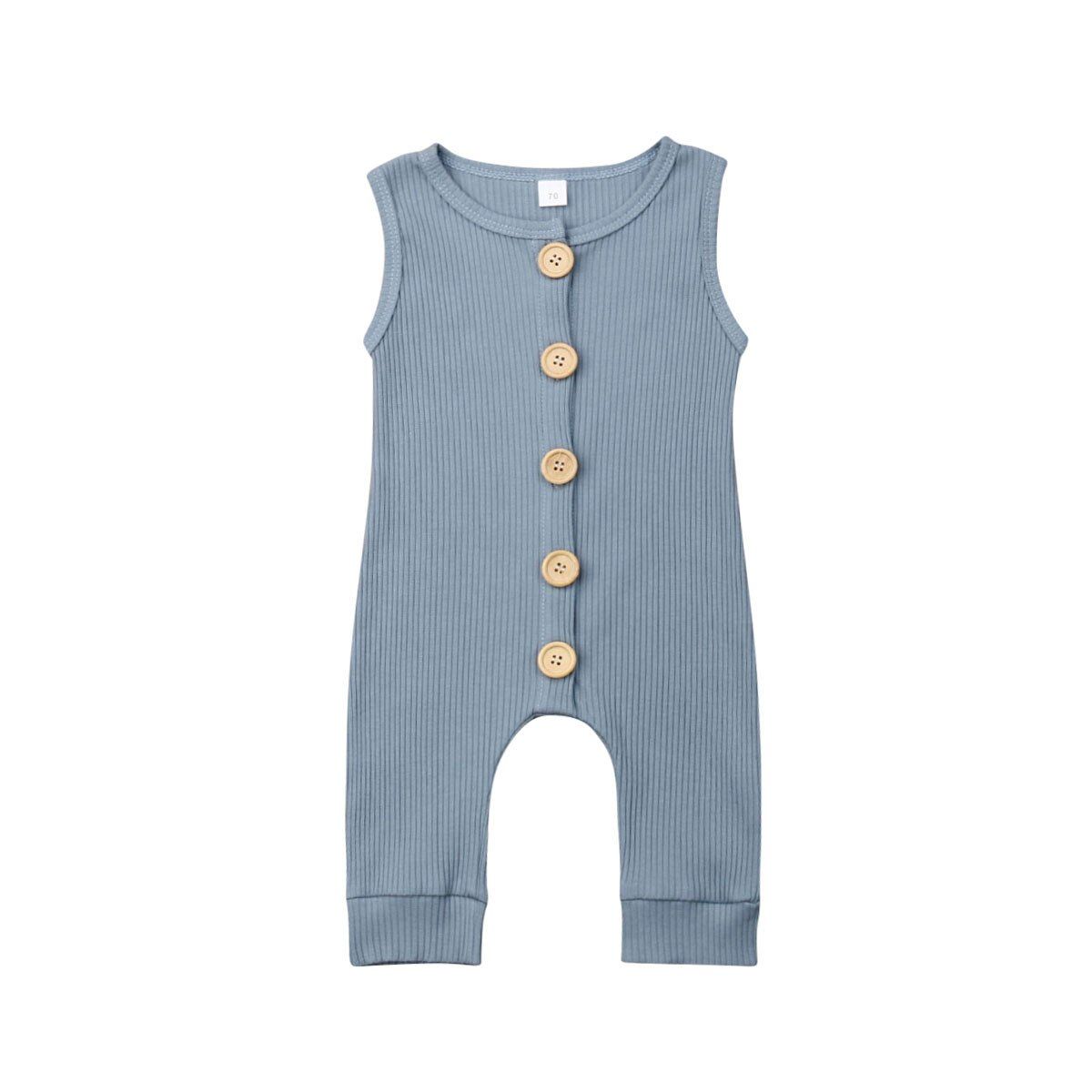 2019 Baby Summer Clothing Newborn Baby Boys Girls Knitting Cotton Romper Ribbed Playsuit Solid Jumpsuits Outfits Clothes 0-24M