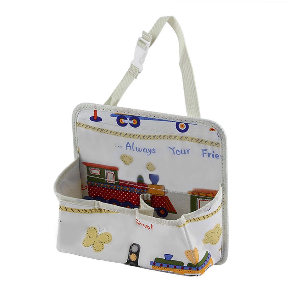 Cartoon Animal Printed Car Back Sest Organizer Interior Styling Organizer multi-color mixed small train