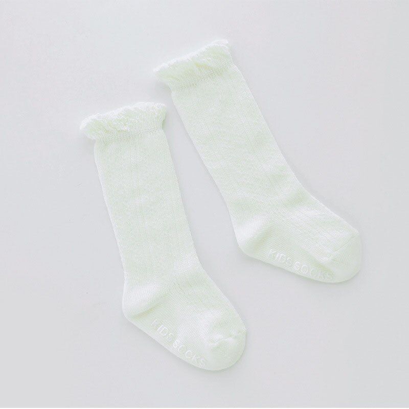 Spring Autumn Cotton Baby Socks Lace Baby Girl Socks Newborn Knee High Long Girls Socks Calcetines Sokken meia infantil