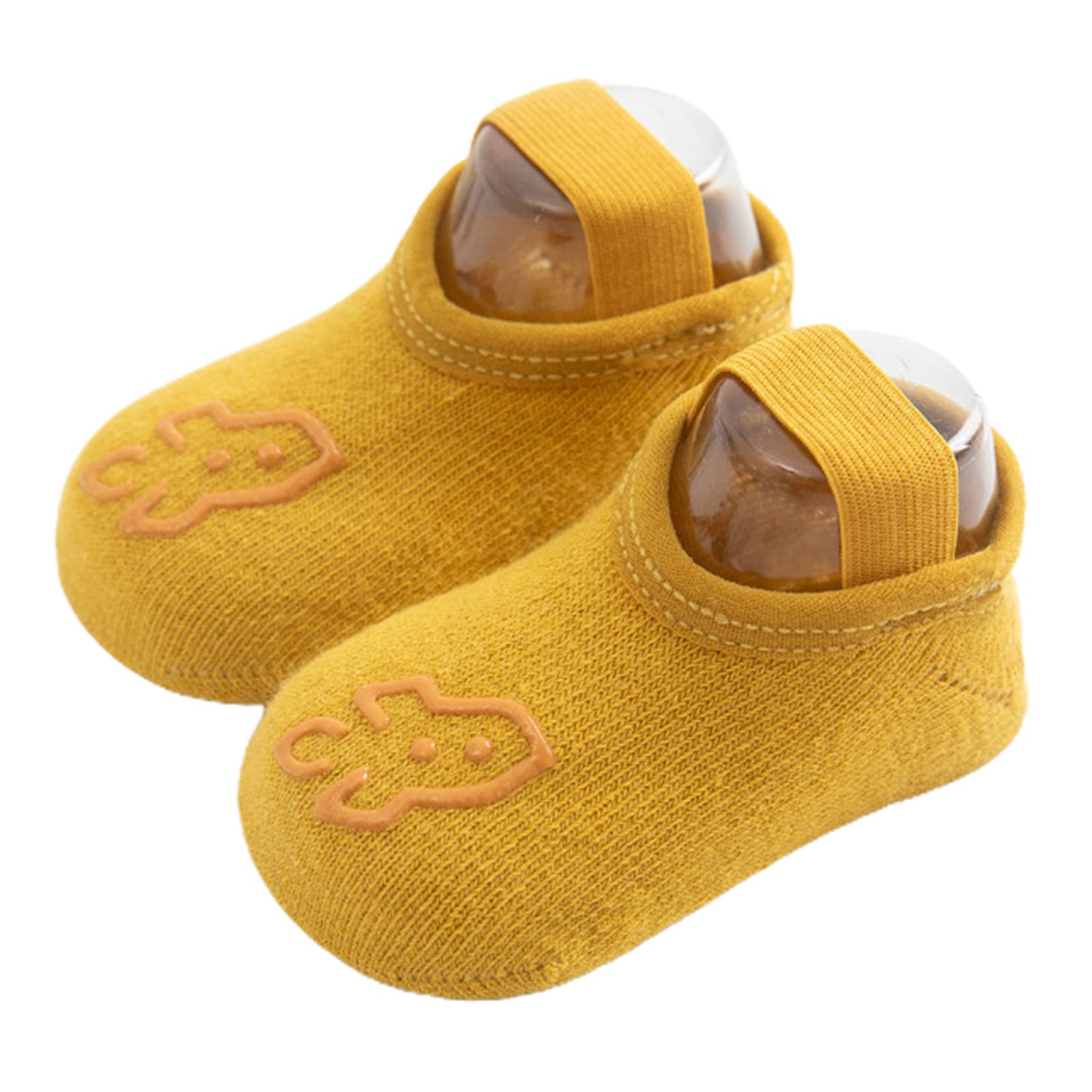 1 Pair Floor Socks Cartoon Pattern Anti-skid Skin Friendly Baby Unisex Slip Socks for Spring