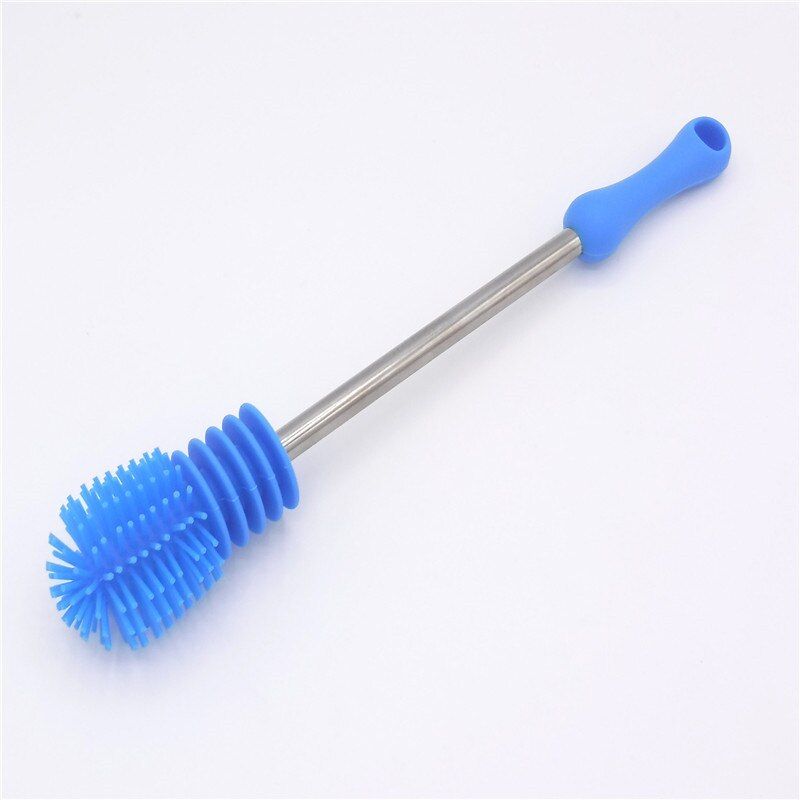 Silicone Baby Bottle Brush Creative High-density Bristles Bottle Brush Baby Bottle Cleaner for Kids Milk Feed Bottle Cleaner