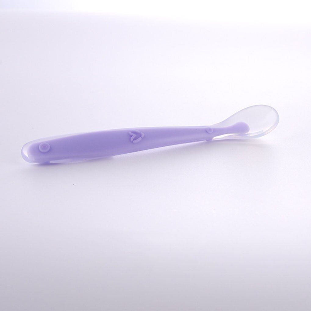 Baby Safety Baby Silicon Spoon Kid Children Flatware Feeding Spoons Safety Soft Spoon Baby Flatware Baby Silicone Squeeze Bottle