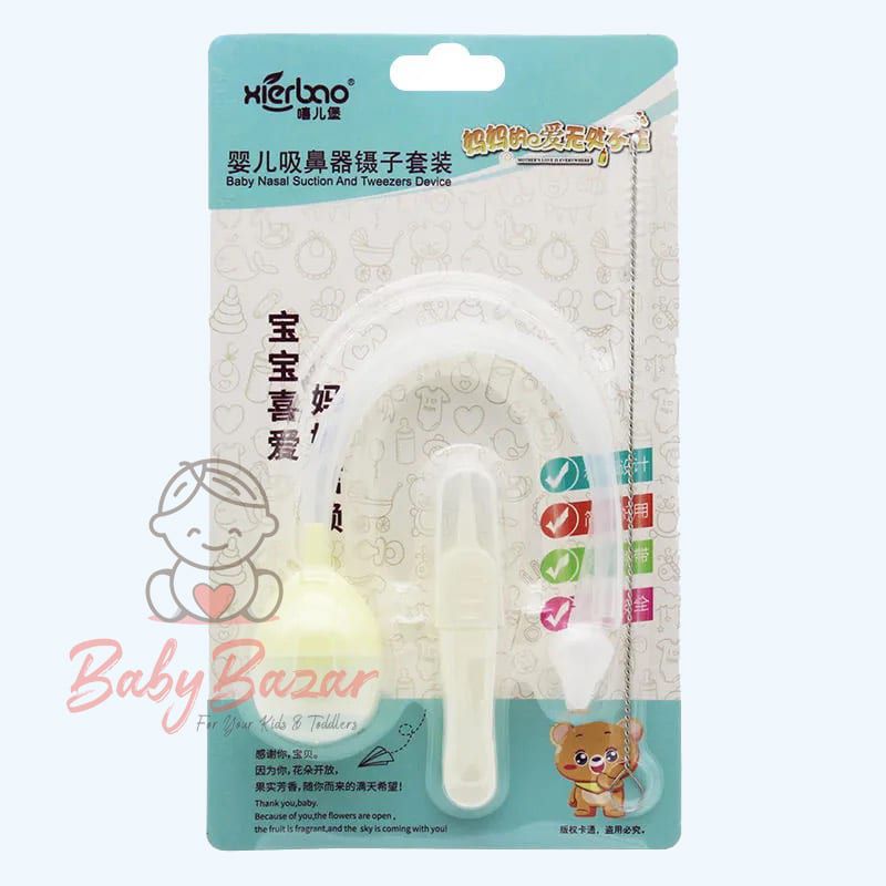 Baby Nasal Suction and Tweezers Device