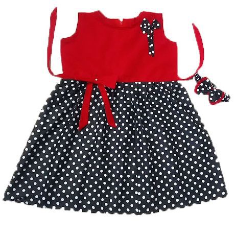 Baby Girls Black And White Stype Fashionable Beautiful Baby Dress For 1,2,3,4,5 Years Babies Party Dress - বাচ্চাদের জামা