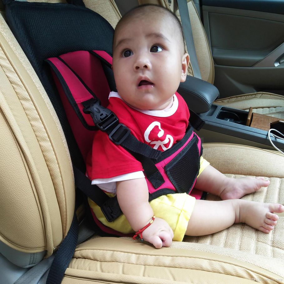 Kids Safety Travel Car Home Cushion Seat With Safety Belt