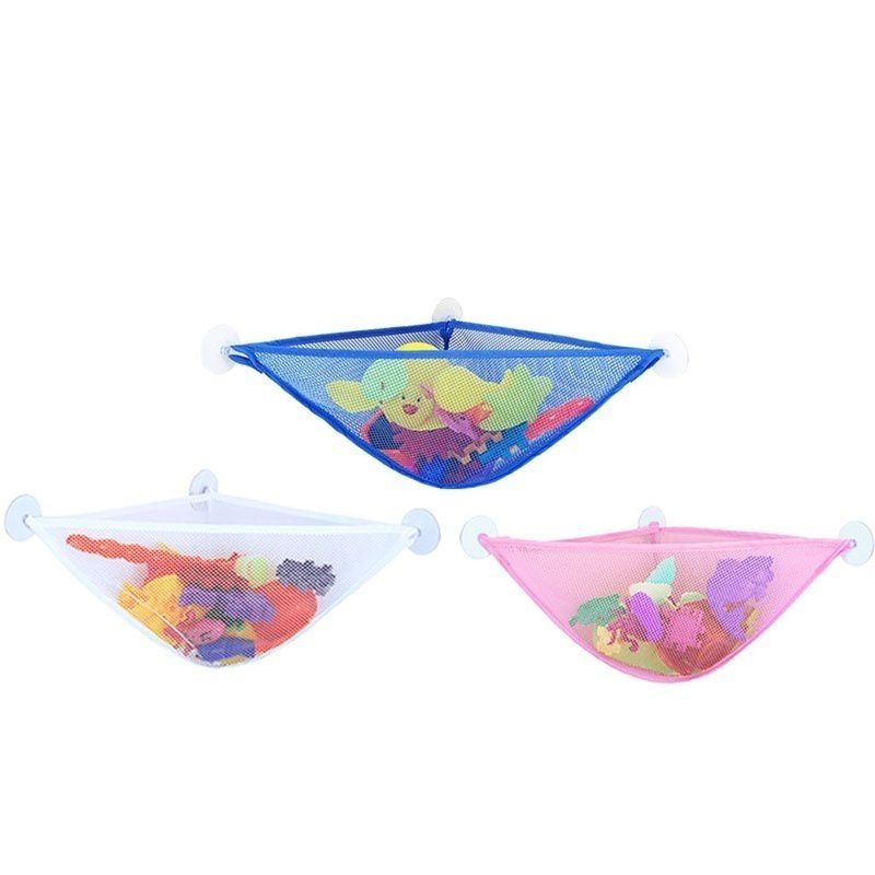 Baby Bathroom Mesh Bag Bath Toy Storage Bag Net Suction Cup Basket Baby Products
