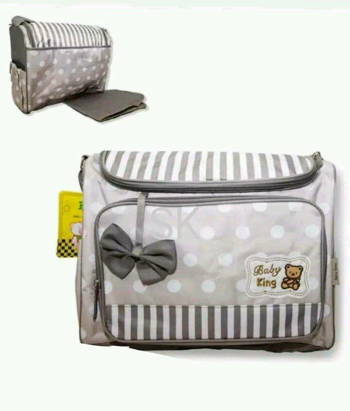 Grey Daiper Bag For Baby