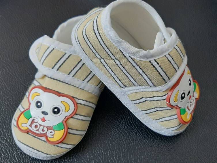 New born baby boy baptism cotton shoes (6-12 month)