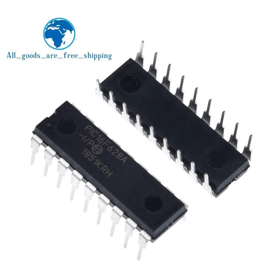 PCS PIC16F628A-I/P DIP-18 PIC16F628A PIC16F628 16F628 Flash-Based, 8-Bit CMOS Microcontrollers