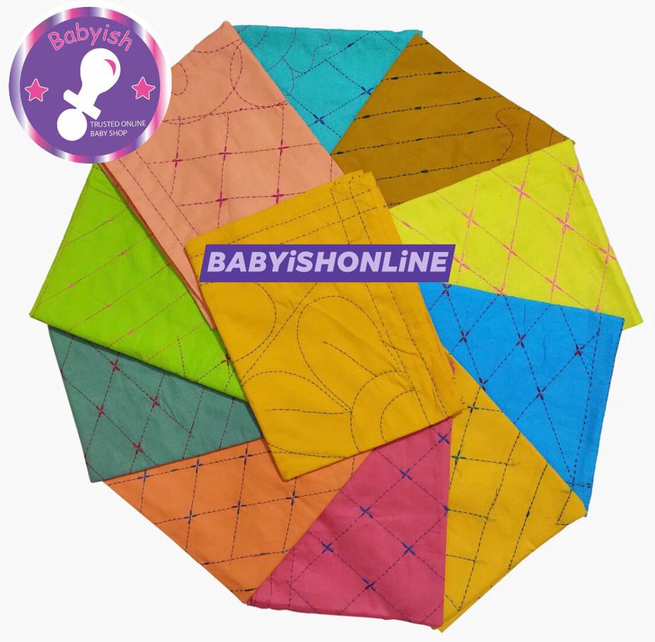 Combo Pack of 8 Pcs Baby Katha (22 X 33 inch) Multicolor