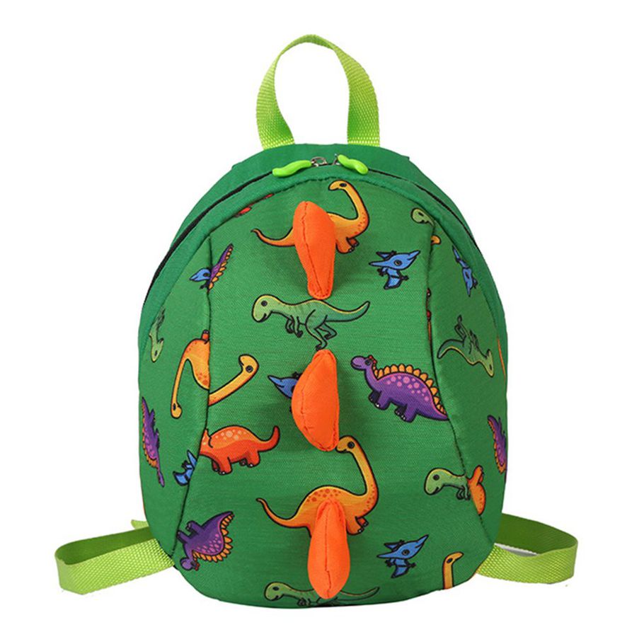 Backpack Cute Print Cartoon Little Dinosaur Anti-lost Children School Bags