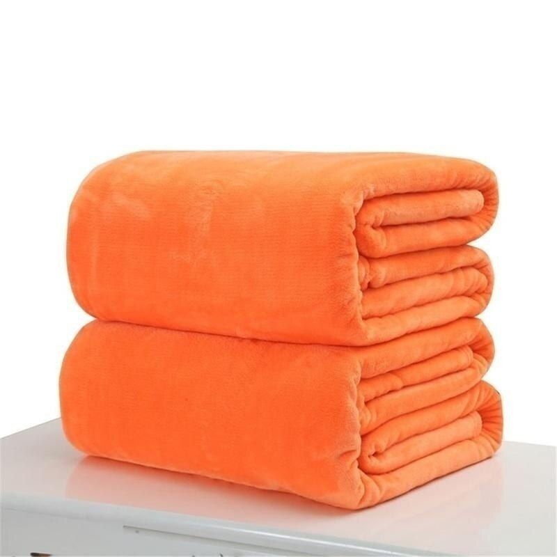 70*100cm Flannel Blanket HomeTextile for Air/Sofa/Bedding Throws Blanket Winter Warm Soft Bed Sheet Fur Blanket