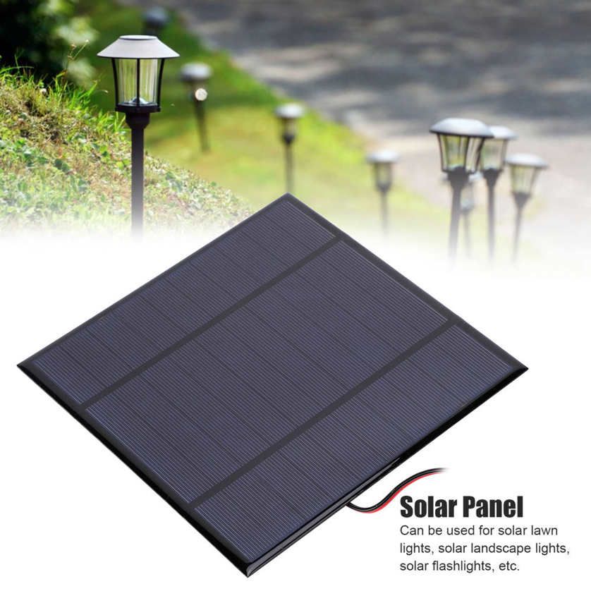 Outdoor Solar Charger 5V 4.5W 900mA Mini Panel High Conversion Rate Windproof Snowproof with 78.7in Cable