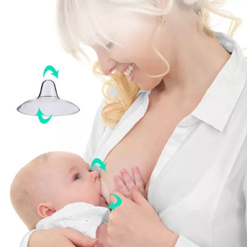 বাচ্চাকে বুকের দুধ খাওয়ানোর সময় আপনার নিপলকে বাচ্চার কামড় থেকে রক্ষা করবে Silicone Nipple Protectors Feeding Mothers Nipple Shields Protection Cover Breastfeeding Mother Milk Silicone Nipple