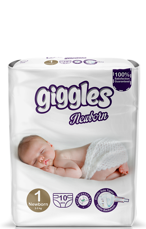 Giggles Dry&Soft Standart Newborn (2-5 kg ) 10 pcs (Turkey)