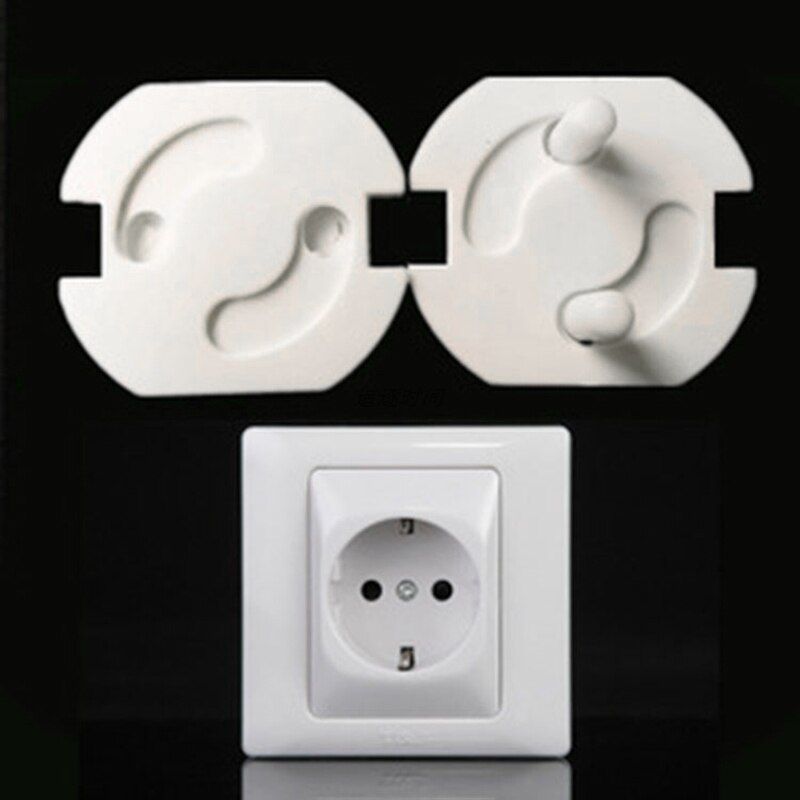 10Pcs Electrical Outlet EU Plug Rotated Socket Shock Protector Rotate Cover Anti Baby Kids Child ty Guard for Child