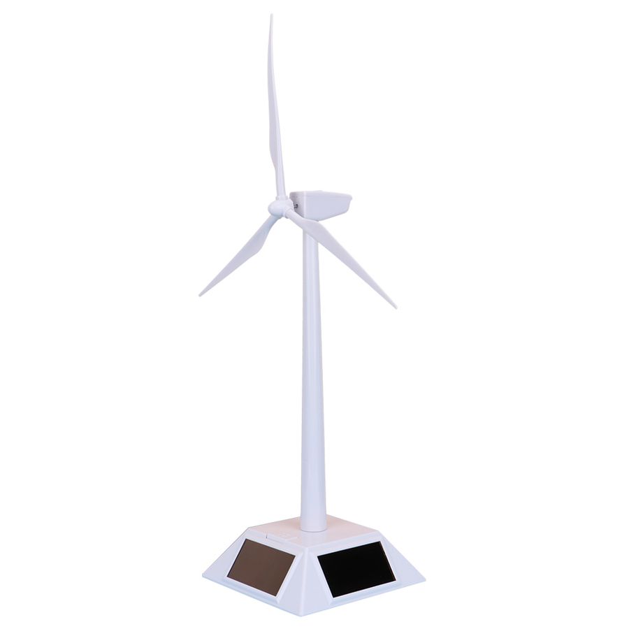 Solar Windmill Model Building Kit Toy Kids DIY Powered Pinwheel For