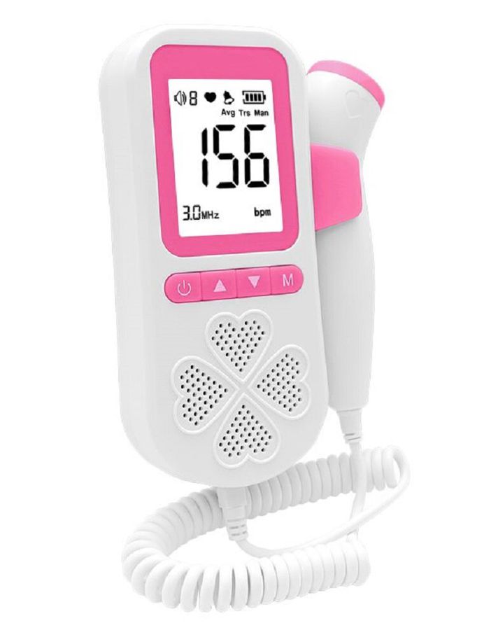 Ultrasound Fetal Doppler Baby Heartbeat Monitor Household For Home Pregnancy Fetus Heart Rate Meter No Radiation 3.0 MHz