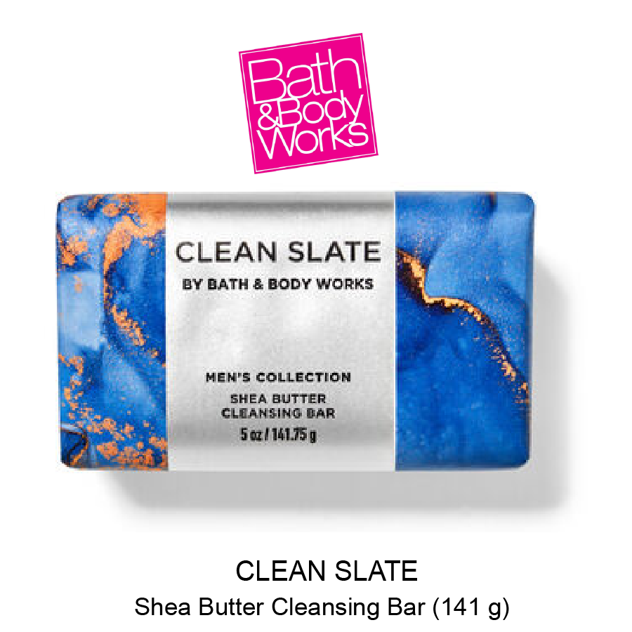 Original_USA made Bath & Body Works Ocean Slate Shea Butter Cleansing Bar 141gm