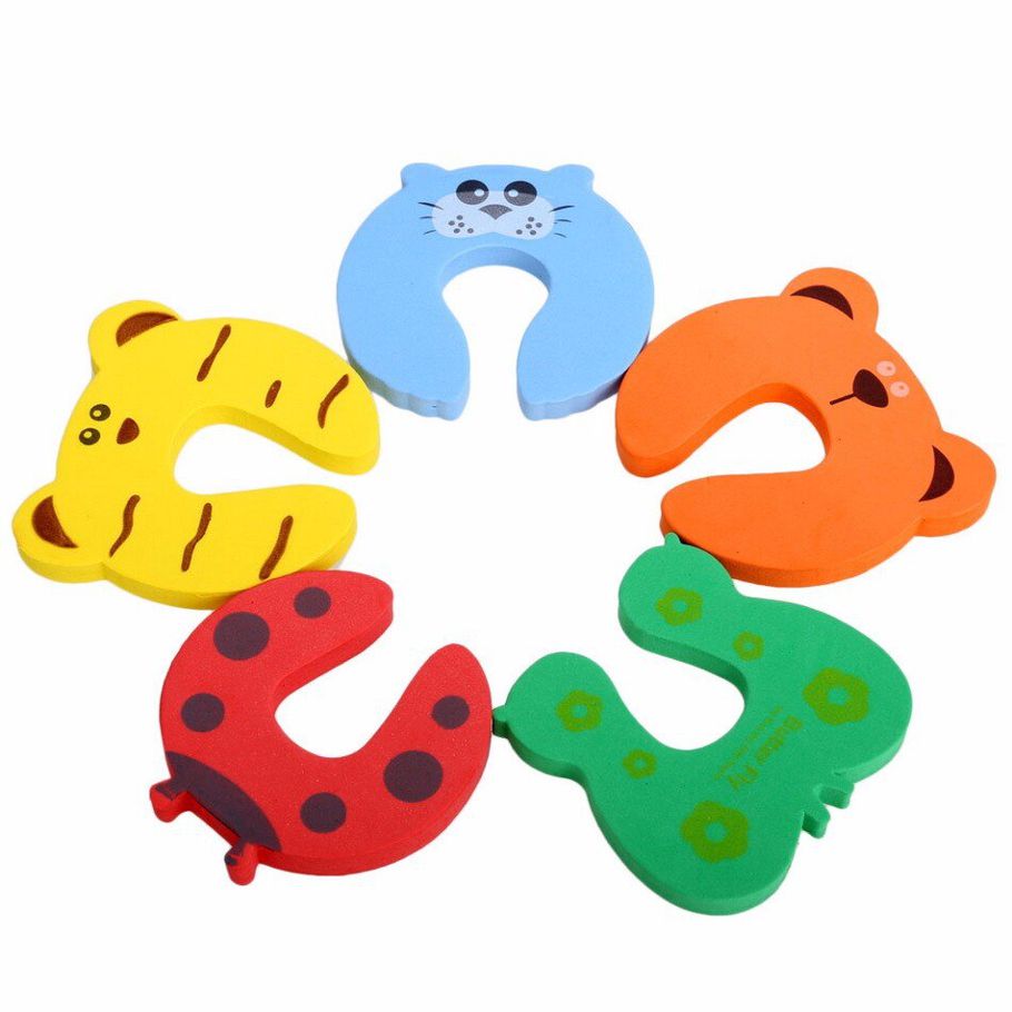 5Pcs/Lot Animal Baby Security Door Card Protection Tools Baby ty Gate Products Newborn Care Cabinet Locks Straps