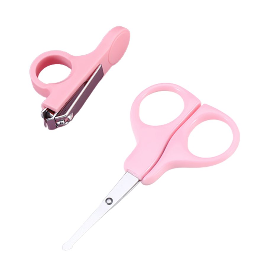 1 Set Baby Nail Scissor Solid Construction Rust-proof Stainless Steel Newborn Nail Scissor Trimmer Baby Nail Care Tools for Home