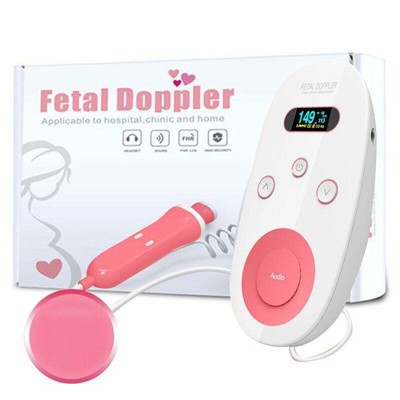 Fetal Doppler Verbesserte Fetal Home Schwangerschaft Herz Rate Monitor Baby Fetalen Rate Detektor LCD Display Keine Strahlung