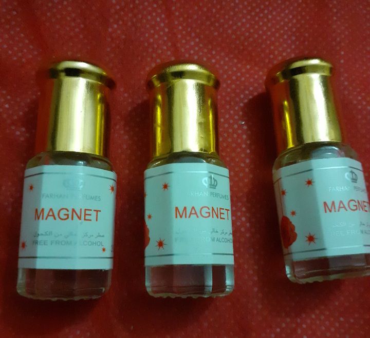 Farhan Perfumes or ArhamFarhan Perfumes or Arham Farhan Perfumes or Arham Magnet Ator or Attar (3 ml) - 3 Pieces.  Farhan Perfumes or Arham Magnet Ator or Attar (3 ml) - 3 Pieces.