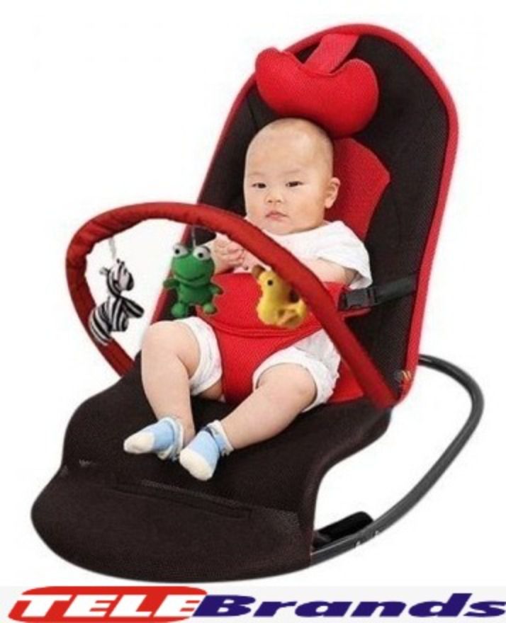 Baby Rocking Chair Bouncer with Adjustable Angle and Safety Belt