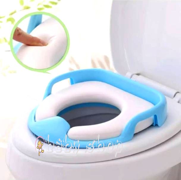 Baby Soft Comfortable Commode/Toilet Seat Potty/ Bathroom Trainer With Handles Safe Hygiene for 18 months+ Multicolor