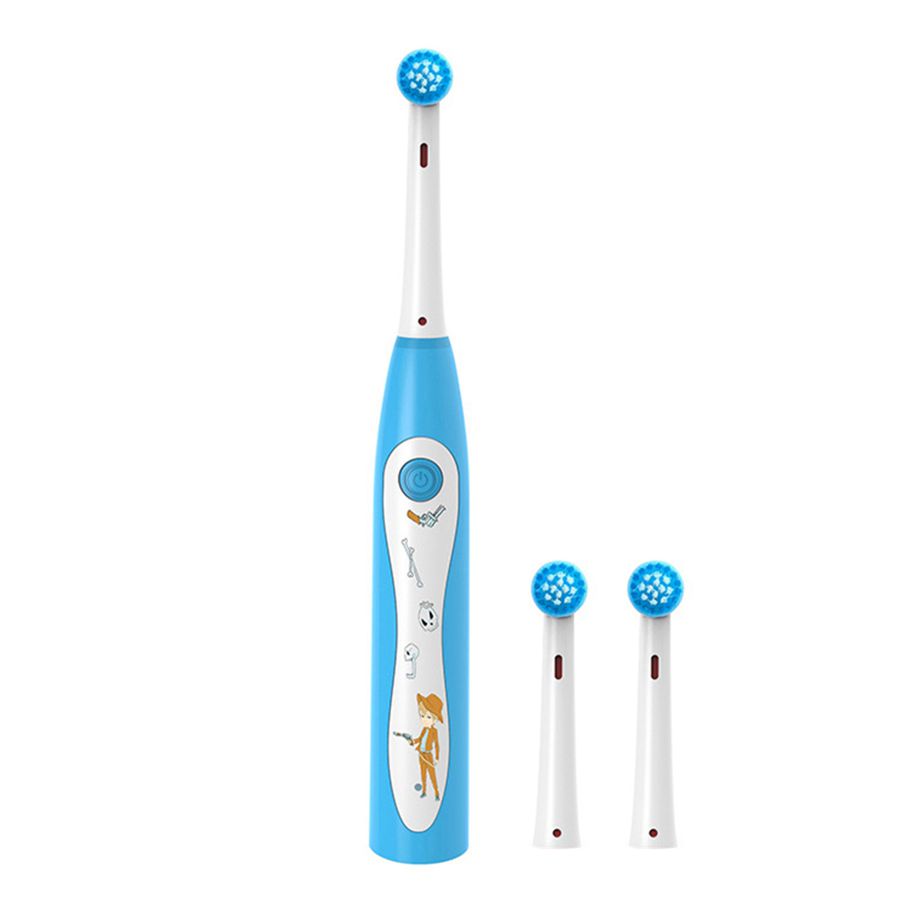 Wireless Rechargeable Children Electric Toothbrush with Replaceable Brush Head