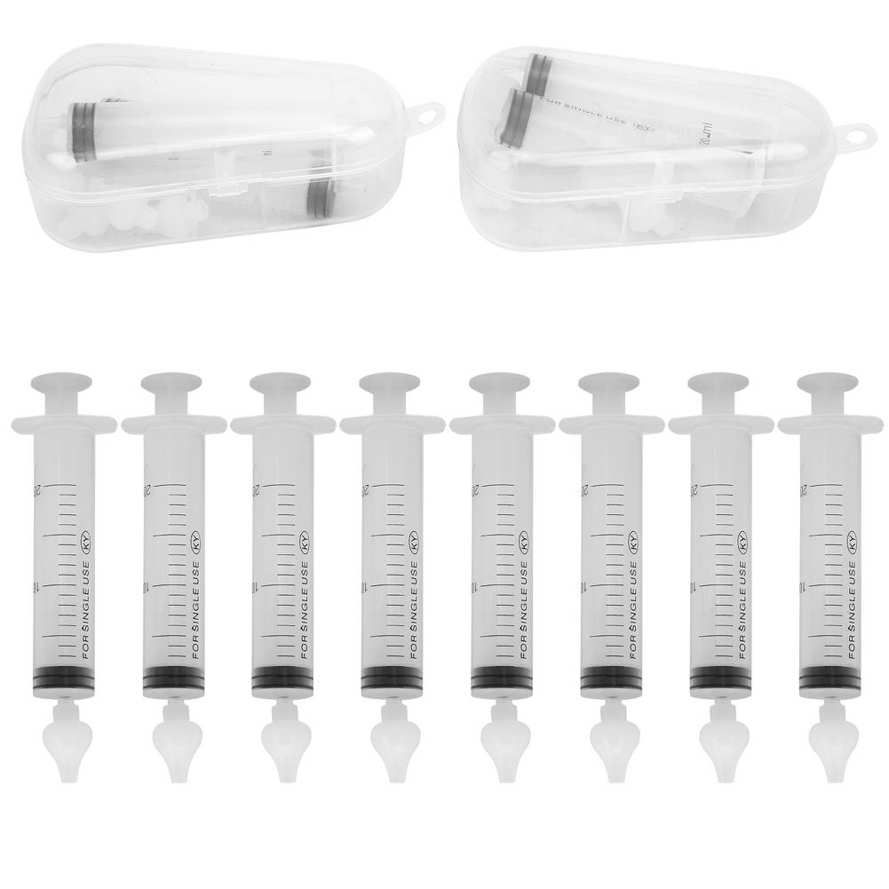 Limeng La 8pcs Nasal Irrigator Syringe Multifunctional Catheter Tip Nose Cleaner for Baby