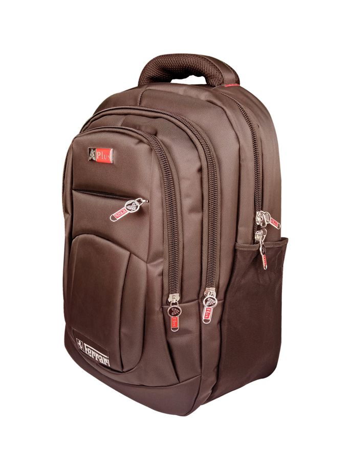 DBL3007, 100% export standard, chocolate color, school / college / travel backpack for men (14"x10"x21"). Uses all Chinese material, 3 years warranty, waterproof, quality guaranty inshallah