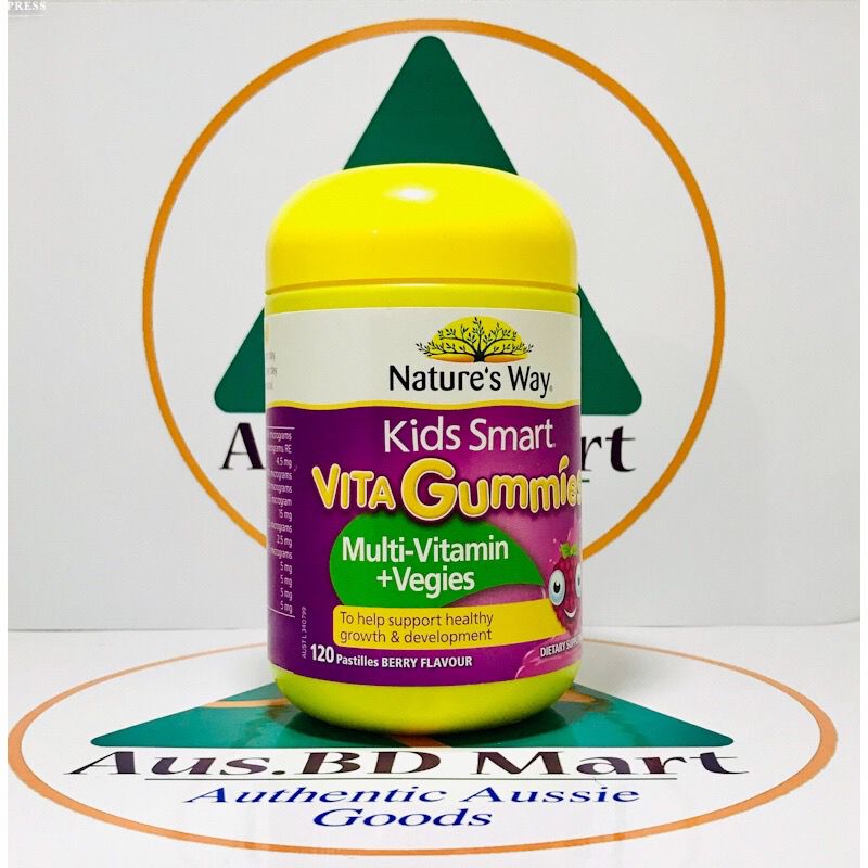 Nature's Way Kids Smart Vita Gummies Multi Vitamin & Vegies 60 Gummies-Australia