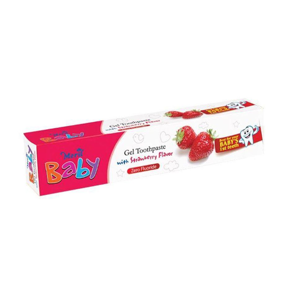 Meril Strawberry Gel Toothpaste For Baby - 45g