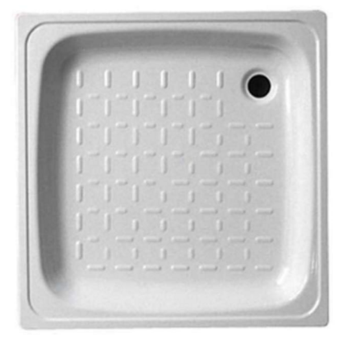 Enamelled Steel Square Shower Tray (Drop In) SMAVIT Brand Made In Italy