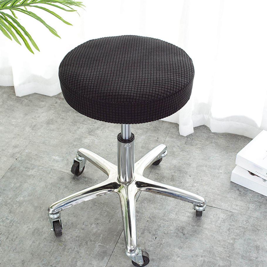 Stretchy Stool Cover Washable Polyester Fiber Round for Lift Chair Home