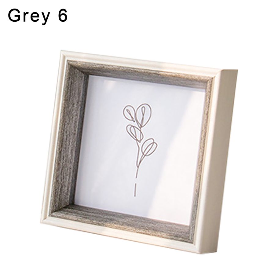 Portable Picture Frame Delicate Resin Square Anti-deform Photo Holder for Home