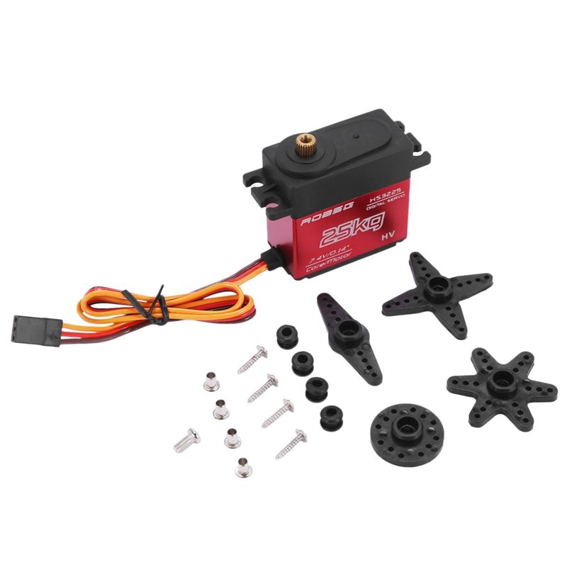 25 Kg Digital Update Servo High Torque Full Metal Gear Waterproof for RC Model DIY Digital Servo Motor , Control Angle 270 °