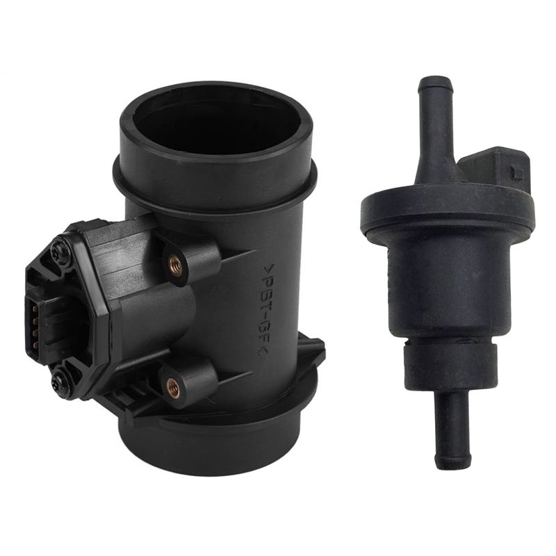BRADOO- Mass Air Flow Meter Maf Sensor for Saab 900 Ii 2.0L Kia & Canister Purge Solenoid/Purge Valve for Hyundai Accent Kia