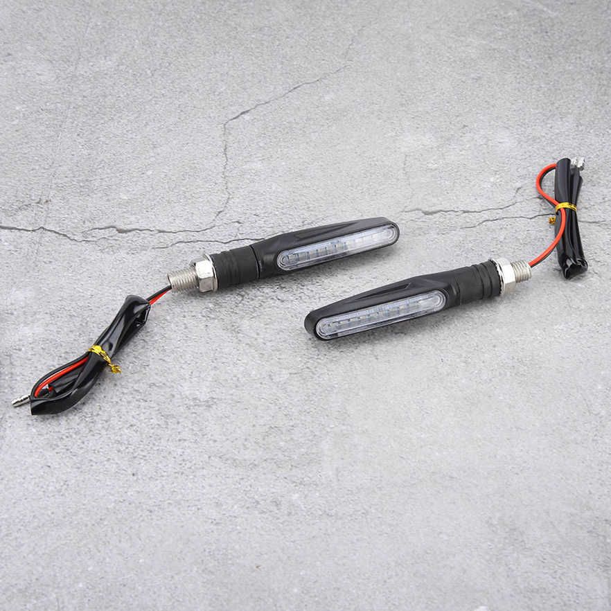 2Pcs Motorcycle 12LED 335SMD Flowing Water Turn Signal Light Indicator Lamps