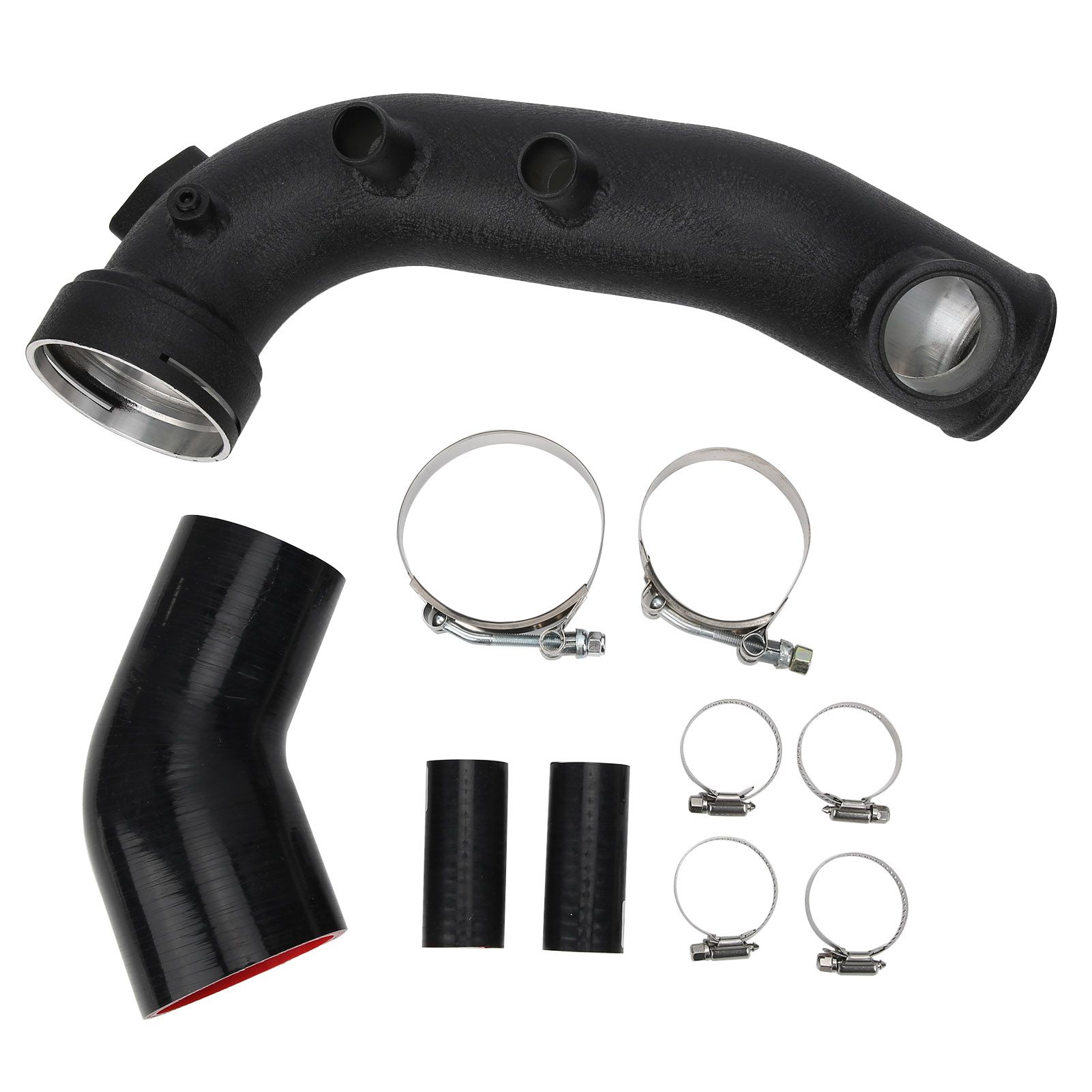 Himeng La Air Intake Turbo Charger Pipe Kit Aluminium Alloy Silicone Tube Fit for N54 Engine