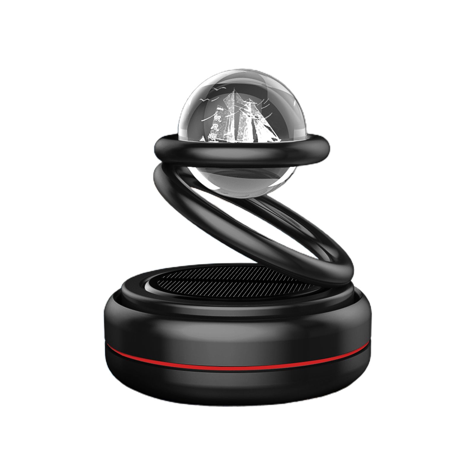 Car Aromatherapy Safe Solar Rotating Planet Auto Perfume Ornament